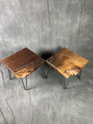"The Indie" Live Edge End Table Pair